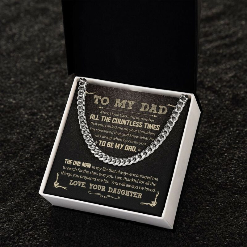 Malttrix's Cuban Link Chain | Forever Bracelet - To Be My Dad - Image 2