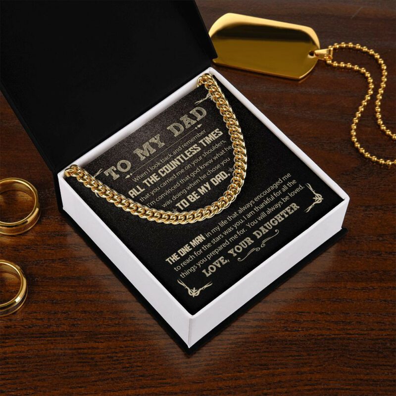 Malttrix's Cuban Link Chain | Forever Bracelet - To Be My Dad - Image 3