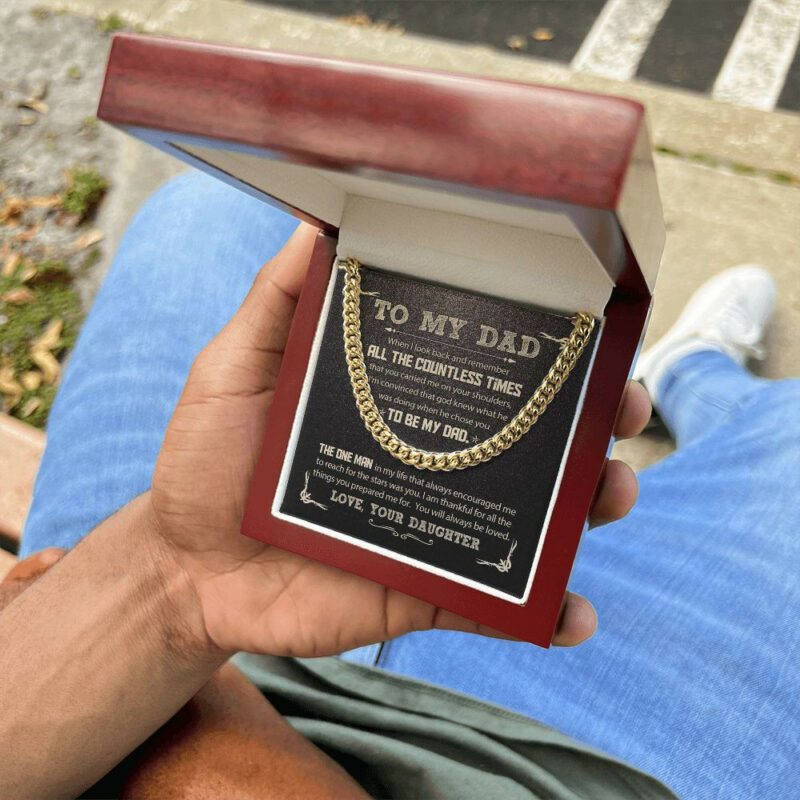 Malttrix's Cuban Link Chain | Forever Bracelet - To Be My Dad - Image 6