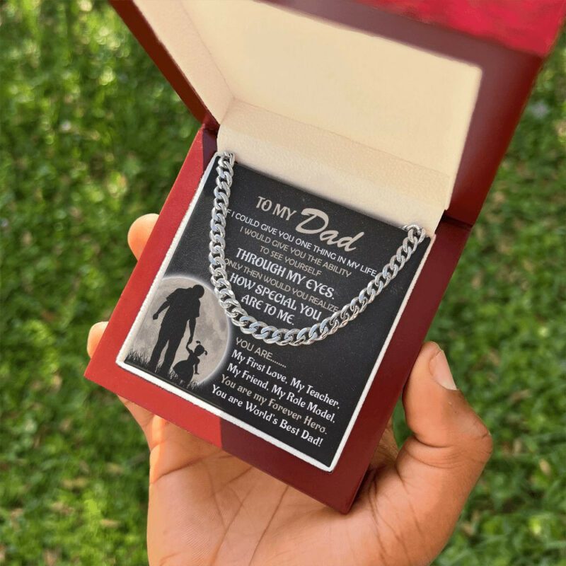 Malttrix's Cuban Link Chain - You Are world Best Dad From Daughter - Image 6