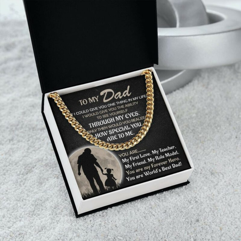 Malttrix's Cuban Link Chain - You Are world Best Dad From Daughter - Image 3