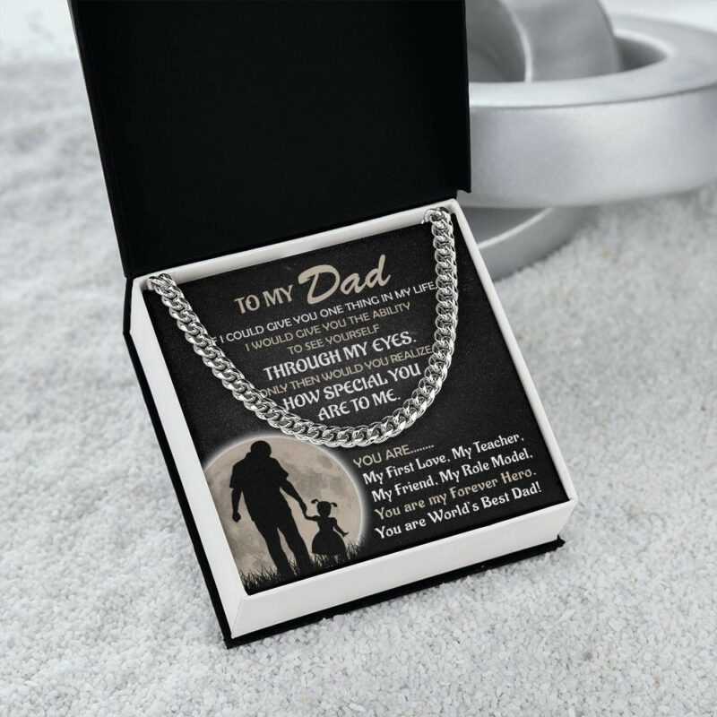 Malttrix's Cuban Link Chain - You Are world Best Dad From Daughter - Image 2
