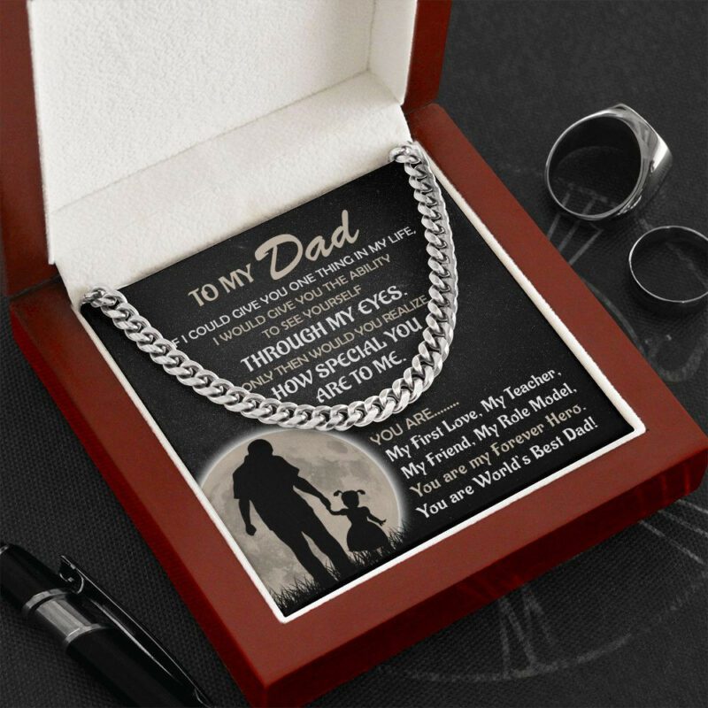 Malttrix's Cuban Link Chain - You Are world Best Dad From Daughter - Image 4