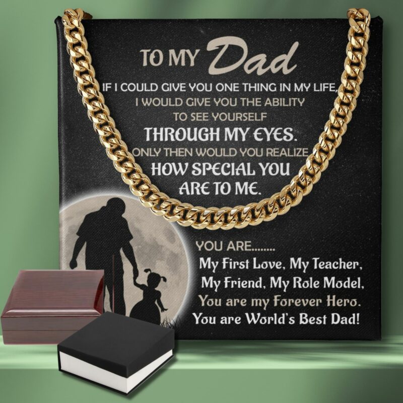 Malttrix's Cuban Link Chain - You Are world Best Dad From Daughter