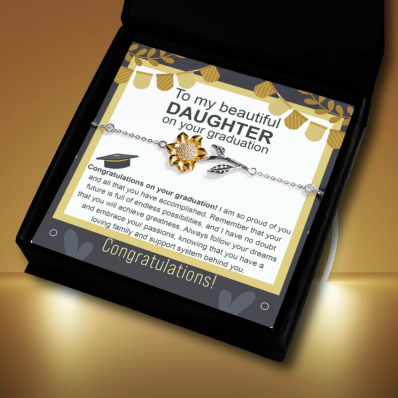 Support System Behind You Sunflower Bracelet